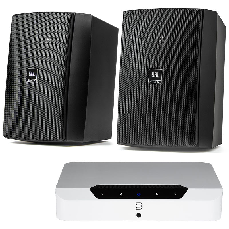 Bluesound Powernode Edge & 2 x JBL Stage XD-5 Outdoor Speakers 
